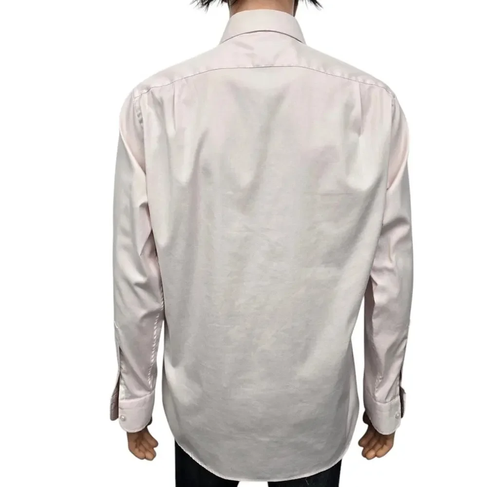 J. Crew Ludlow Dress Shirt Slim Fit Men 16 - 34 Stretch Light pink Long Sleeve